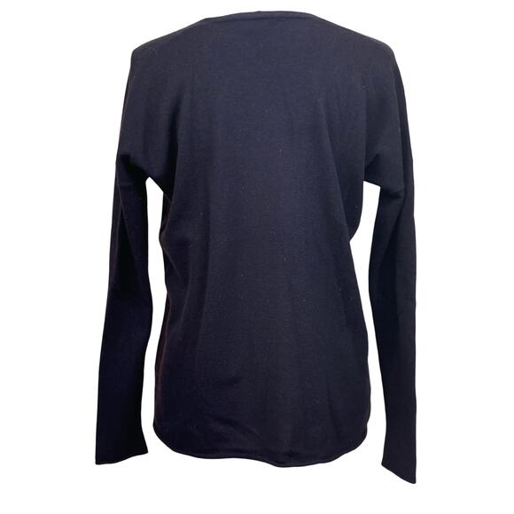 Vince black vneck cashmere sweater, small, classic, minimalist, understated - Picture 3 of 5